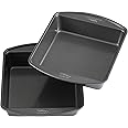 Wilton Perfect Results Premium Non-Stick 8-Inch Square Cake Pans, Set of 2, Steel Bakeware Set