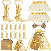 VIDACONTIGO Bottle Openers Baby Shower Return Favors for Guests Cute Bottle Opener Decorations and Souvenirs with Organza Bags Tags for Theme Party Favors (50 boots per pack)