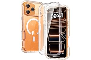 Diaclara Magnetic Designed for iPhone 17 Pro Max Case Full Body Bumper,[Compatible with MagSafe] Military Drop Proof Cover wi