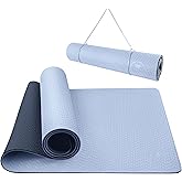 IUGA Yoga Mat Thick Non Slip Anti-tear Pilates Mat Eco Friendly Hot Yoga Mats for Workout & Exercise(72"x 24"x 6mm)