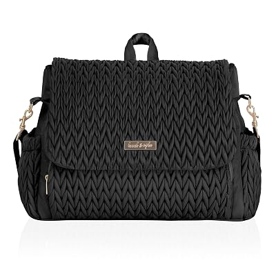 Hannah & Sophia Belle Convertible Baby Diaper Backpack & Bag in Black, Large Size, Dual Sided Water Resistant Changing Mat Included, Detachable Shoulder Straps, Easy To Use
