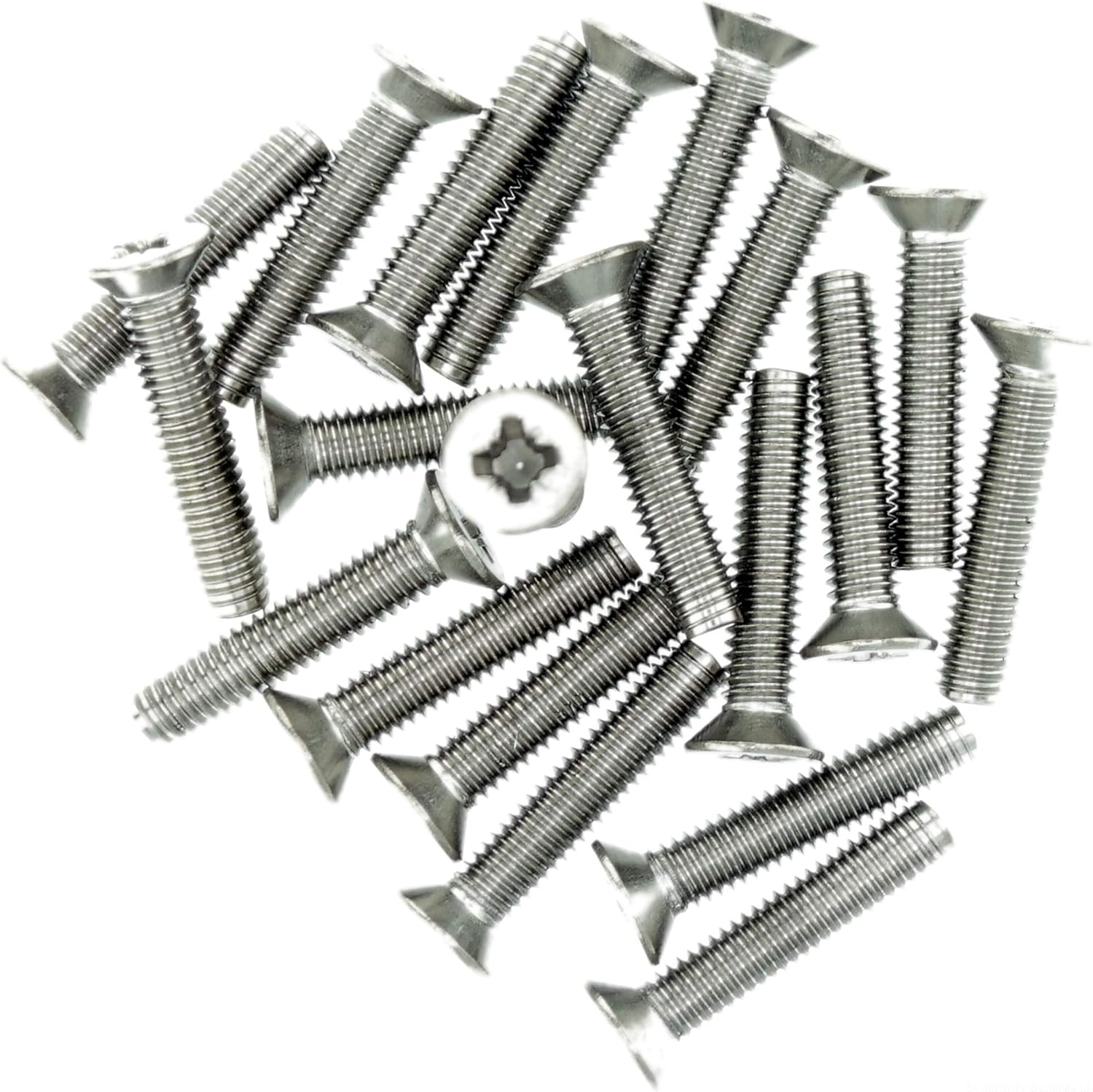 M6 (6mm x 12mm) Pozi Countersunk Thread Rolling Screw - Stainless Steel (A2) (Pack of 20), M6x12 - A2 (20)