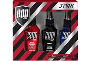 BOD man Body Spray Holidiay Gift Set for Him - (Black, Really Ripped Abs, Most Wanted)