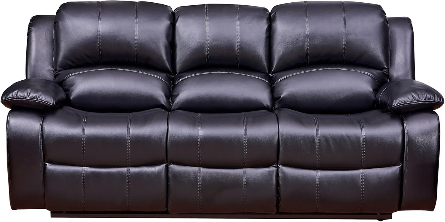 Betsy Furniture Bonded Leather Recliner Set Living Room Set