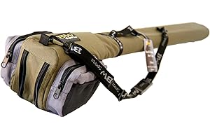 BW Sports Dual Fly Rod and Reel Case for (2) 9 ft. Fly Rods, Offers Complete Rod & Reel Protection - RC-2000