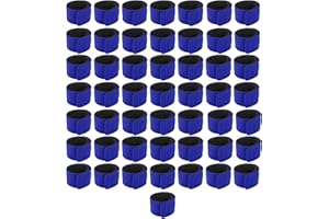 Fishing Rods Belts, Friction Resistance Stretchy Rod Straps 50pcs Fixed Straps Fishing Rod Ties for Fishing Accessories(Blue)