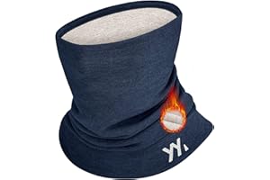 YANIKY Winter Neck Gaiter Warmer, Soft Modal-Wool Fleece Face Cover, Windproof Face Mask for Men Women