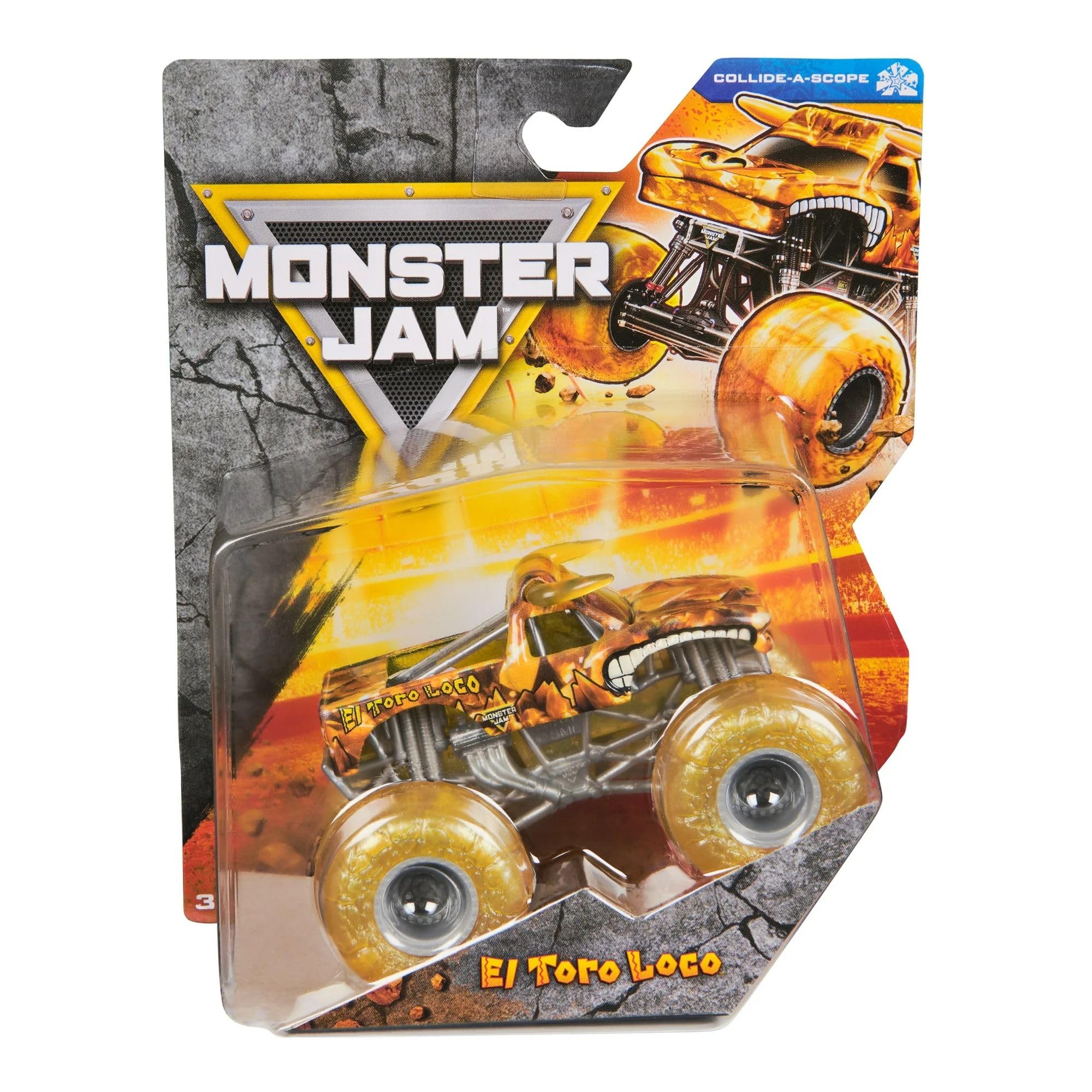 Monster Jam 2025 Official 1:64 Diecast Truck Series 42 Collide-A-Scope El Toro Loco
