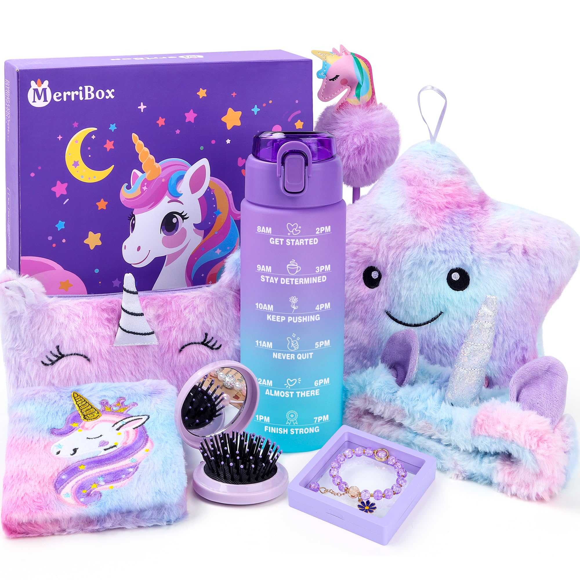 MerriBox Unicorn Gifts for Girls – Unicorn Toys for Girls Age 4 5 6 7 8 9 10 Year Old Girl Gifts, Christmas Birthday Gift for Girl, Daughter, Granddaughter, Niece