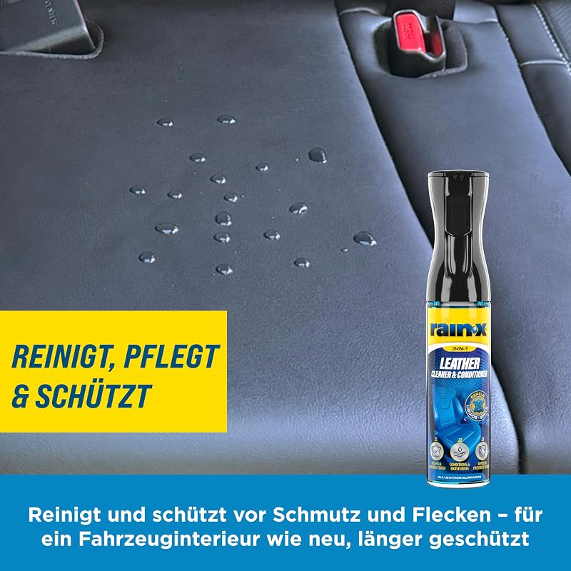 Lederreiniger & Lederpflege für Auto mit Mikrofasertuch - 300 ml