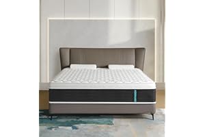 ADDNUSS King Size Mattresses,14 Inch Hybrid King Mattress in a Box, Gel Memory Foam and Pocket Coils Innerpring Mattresses for Pressure Relief,Medium Plush,Motion Isolation,CertiPUR-US.