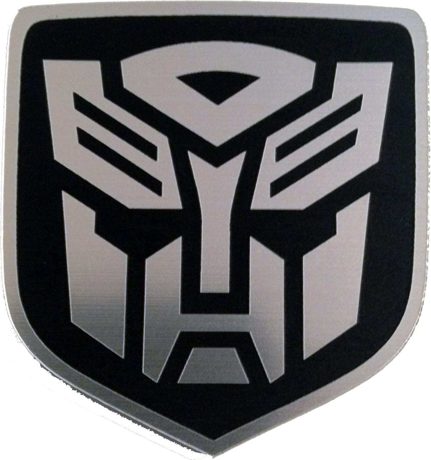 1pc Silver 3D Decepticons Transformers Emblem Badge Graphics Decal Car