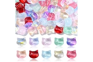 Gythara Round Rondelle Animal Heart Theme Glass Spacer Beads for DIY Jewelry Necklace Bracelet Earring Keychain Making Craft 