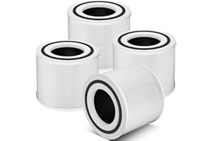 PAYUDAL 4 Pack 240 Replacement Filter Compatible with Puro 240 Air Purifier, 3-in-1 True HEPA 14 Filter Replacement Fit for 240 Air Purifier, Grade True HP-14 with Activated Carbon