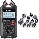 TASCAM DR-40XP + PS-P520U Power Adapter Bundle