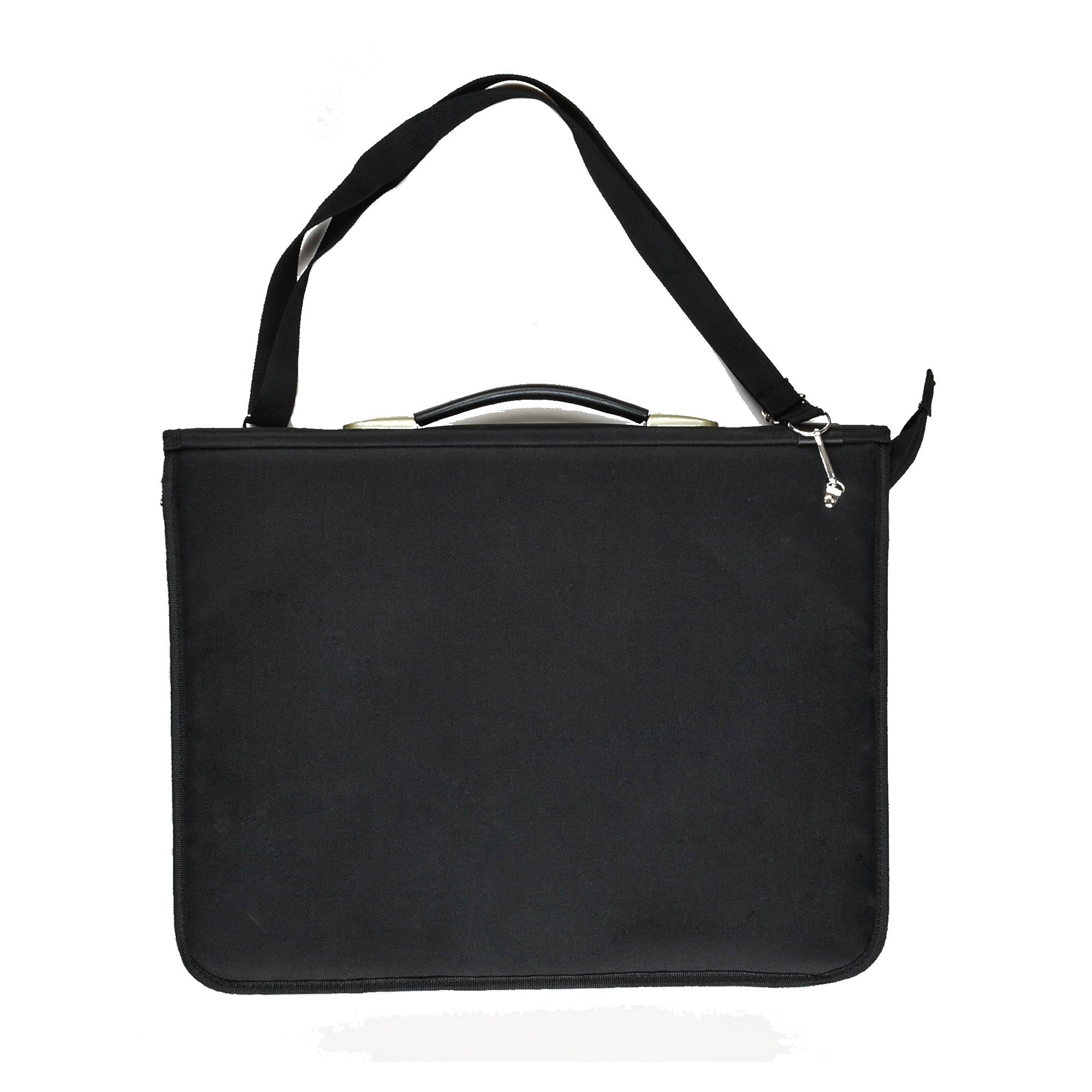 ARPAN A3 Portfolio Carry Case Ring Binder with 10 Punched Pockets, Art Folder Presentation Case with Handle & Shoulder Strap (48.5 x 37.5 cm)