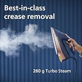 Philips Azur 8000 Steam Iron 3000W Turbo Boost 260g Dark Blue DST8050/26 view 6
