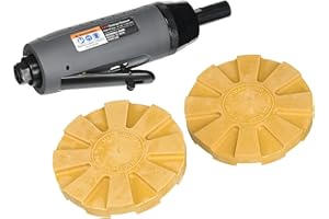 Ingersoll Rand 324 Adhesive Removal Air Tool, Pneumatic Pinstripe Remover, 4-Inch Pad, 3700 RPM, Includes 12 Eraser Pads