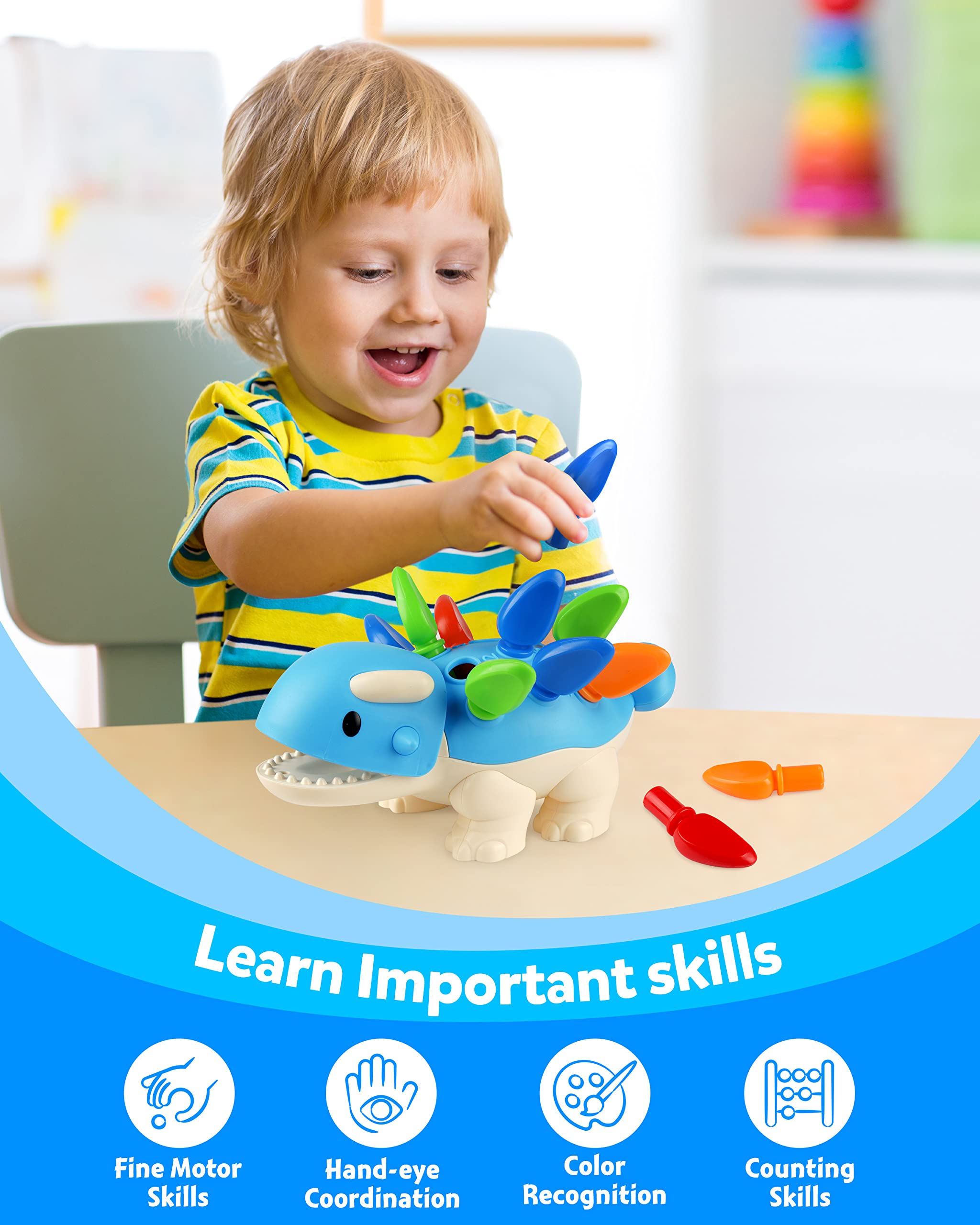 Mua Coogam Dinosaur Fine Motor Skills Toy, The Ankylosaurus Toys 13 Pcs