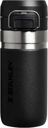 Stanley 1913 Quick Flip Stainless Steel Water Bottle 0.47L Black