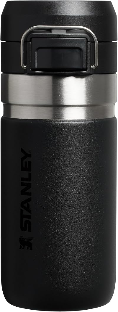 Stanley 1913 Quick Flip Stainless Steel Water Bottle 0.47L Black