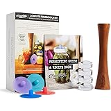 Masontops Complete Mason Jar Fermentation Kit - Pickle Kit, Sauerkraut Making Kit Kimchi Container - Fermenting Kit Fermentat