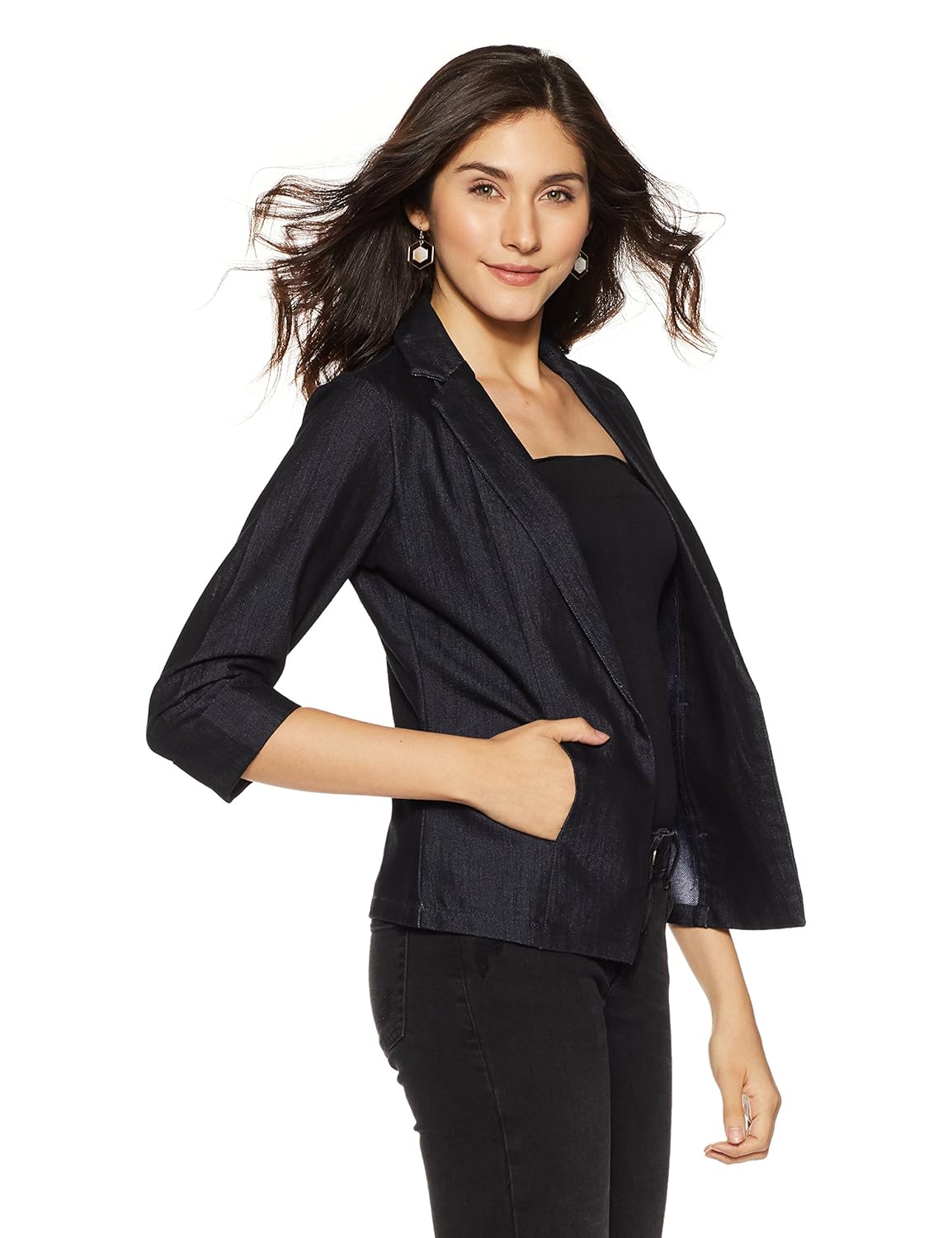 endeavor women's denim shrug