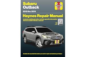 Haynes Compatible for Subaru Outback (2015–2019) Repair Manual: Covers 2.5L FB25B & 3.6L EZ36D Gas Engines – Maintenance, Repair & Wiring Diagrams