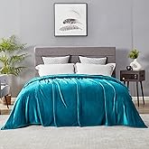 DREAMNINE Extra Large Fleece Blanket Soft Comfy Fluffy Bed Blankets King Size 90" x 108",Luxury Decorative Fuzzy Blanket for Women Girl,Big Cozy Shaggy Warm Flannel Blankets for Winter Autumn Pet,Teal