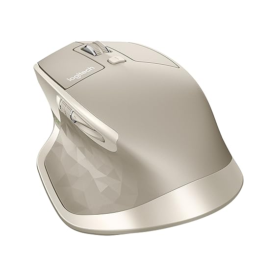 Logitech MX Master kabellose Maus (für Windows/Mac mit Verbindungsmöglichkeiten, Bluetooth, Unifying) stone