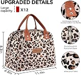 HOMESPON Insulated Lunch Bag Leopard Pattern Large Capacity 29x21x16.5 cm view 5