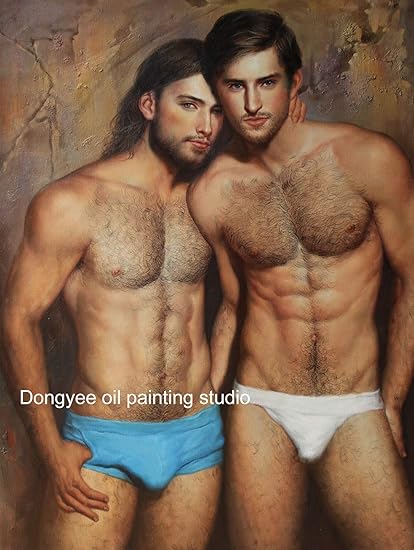 Art Stampe Su Tela Firmata Da Pittura Ad Olio Originale Nudo Uomo Gay Art Sexy Nudo Maschile Hd Giclee Stampa 20 X28 51x71cm Amazon It Casa E Cucina
