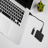 Verbatim PinStripe USB Drive 16GB USB 2.0 Black Push Pull view 2