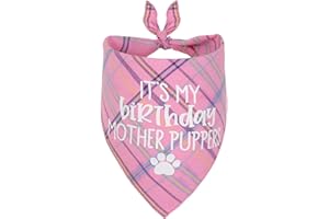 PICKUPIK Dog Birthday Bandana, Birthday Girl Puppy Bandana for Small Medium Large Dogs