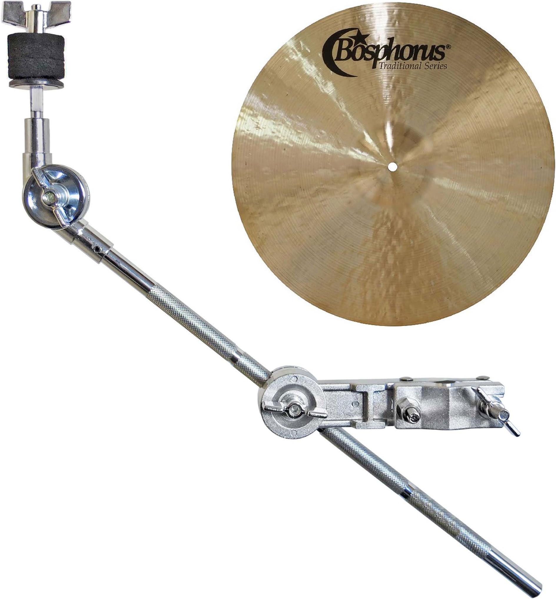 'Bosphorus Traditional Splash 10 Cymbals + Keepdrum HKC Boom Cymbal Arm