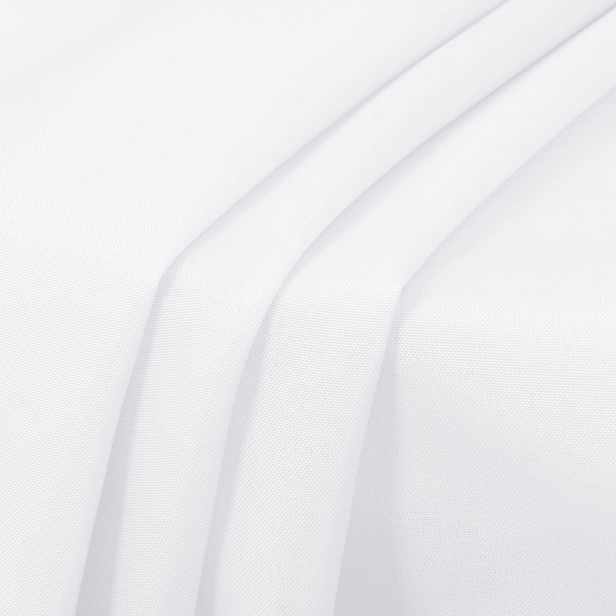 sancua 6 Pack Round Tablecloth 90 Inch White, Stain and Wrinkle Resistant Table Cloth - Washable Polyester Table Cover for Dining Tables, Buffet Parties and Camping