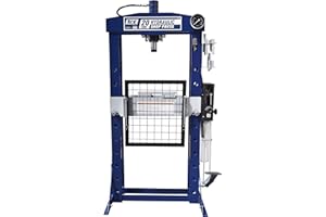 TCE TCE20030 Torin Steel H-Frame Hydraulic Garage/Shop Floor Press with Hand and Foot Pump Pedal, 20 Ton (40,000 lb) Capacity, Blue