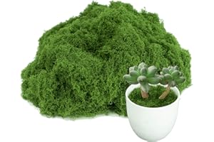 Homekoey Fake Green Moss for Potted Plants,Artificial Moss for Crafts Indoor,DIY Table Decorating Fairy Garden Accessories Wedding Party Floral Decor Outdoor