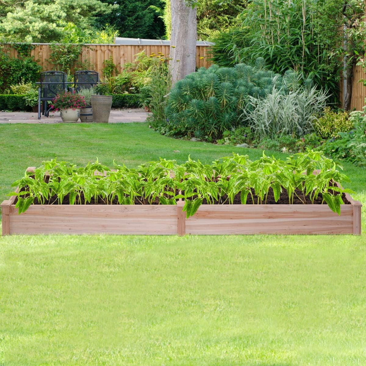 Giantex Jardín levantado Cama Planter, Kit Box plantador Vegetal ...