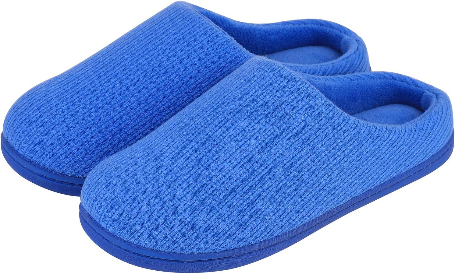 Women's Comfort Memory Foam Cable Knit Slippers Terry Cloth House Slippers w/Non-Slip Sole