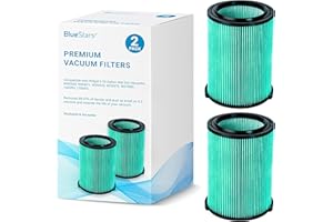 BlueStars 2 Pack VF6000 5-Layer HEPA Replacement Filter for Ridgid 5-20 Gallon Wet Dry Vac Vacuums - Compatible with WD5500 W