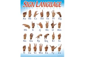 TREND ENTERPRISES Sign Language Learning Chart, 17" x 22", Multi, (T-38039)