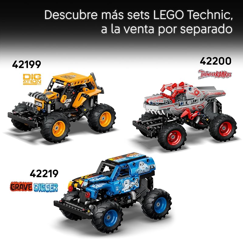 Technic Monster Jam Sparkle Smash con Motor de Carga Manual 42220