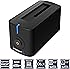 Sabrent USB 3.0 to SATA External Hard Drive Docking Station for 2.5 or 3.5in HDD, SSD [Support UASP and 4TB] (DS-UBLK)