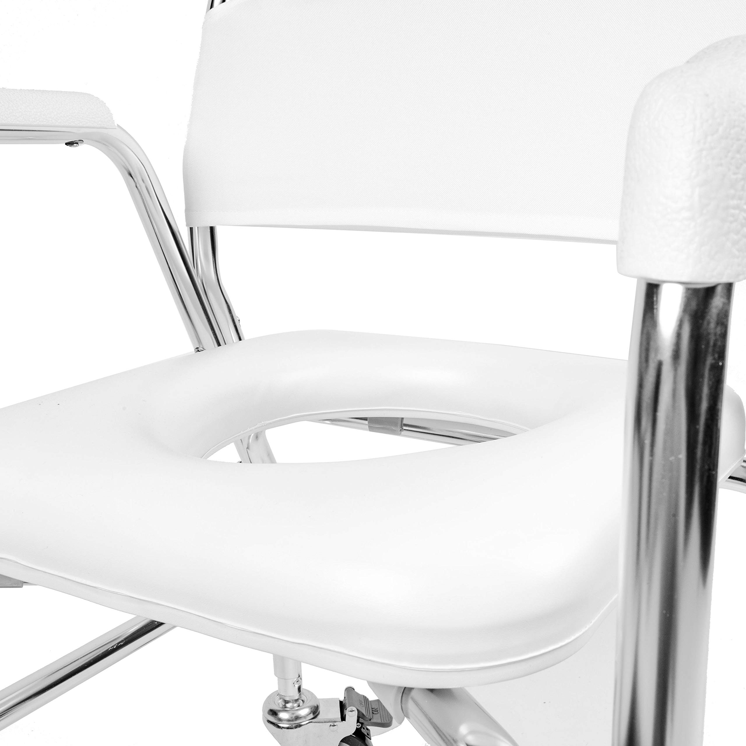 DMI Shower Transport Chair, Commode Chair for Toilet, Shower Chair with