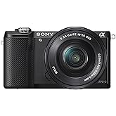 Sony Alpha a5000 Mirrorless Digital Camera with 16-50mm OSS Lens (Black) (Renewed)