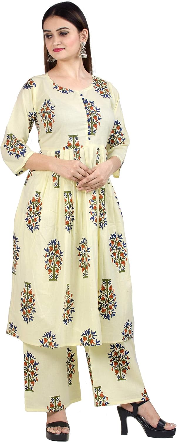 frock type kurta with palazzo