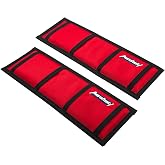 Protection Padded Sleeve Straps for Tie Downs by Loadfast. Ratchet Sleeve to Prevent Damage to Your Boat, Jetski, or Waverunner, 4 x 12 Inches. Pack of 2 - Red