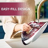 Breville SuperSteam Steam Iron 2400W Ceramic Soleplate 300ml Tank Red Silver view 4