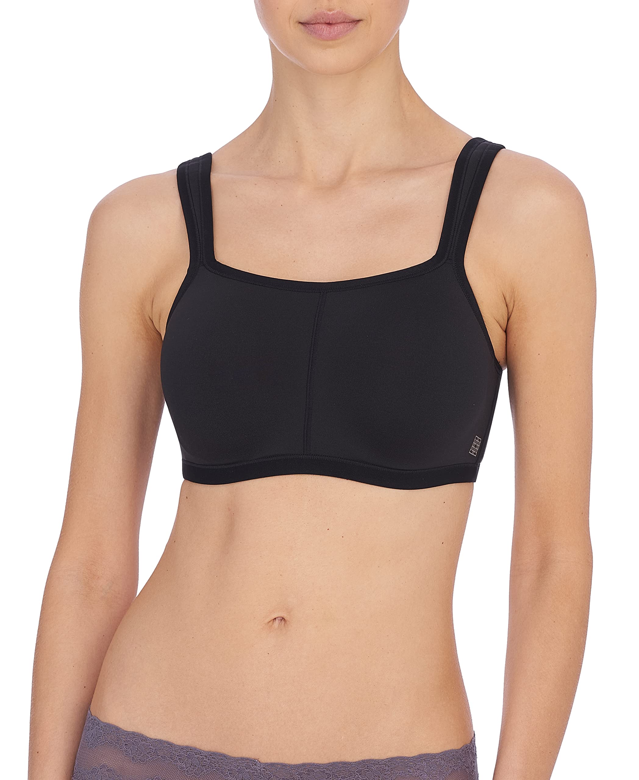 Natori Natori Yogi Contour Sujetador Deportivo Convertible para Mujer, Negro, 38DDD